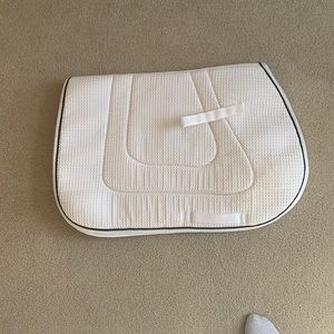 White English saddle pad